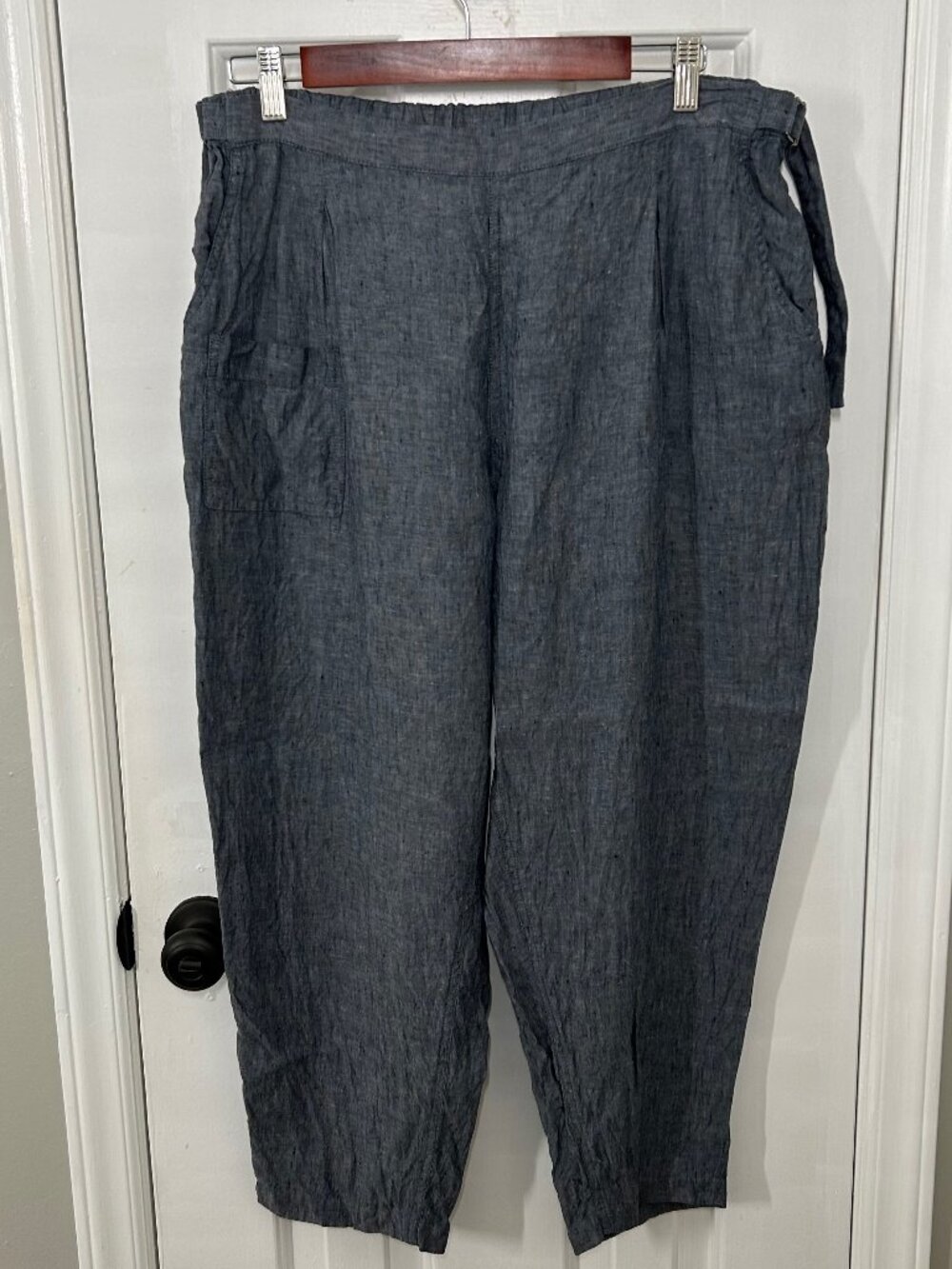 Poetry Size 14 Blue Linen Pants